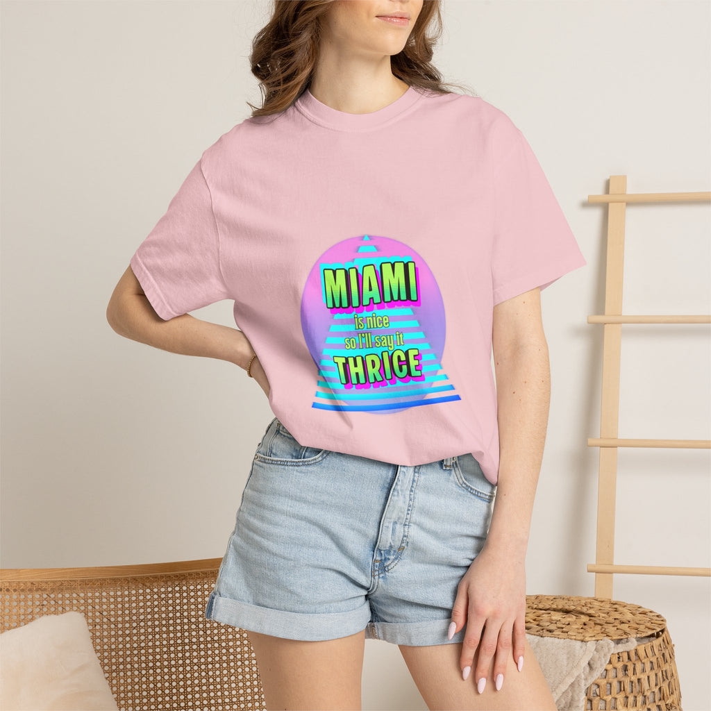 Miami Thrice Retro Sunset T-Shirt
