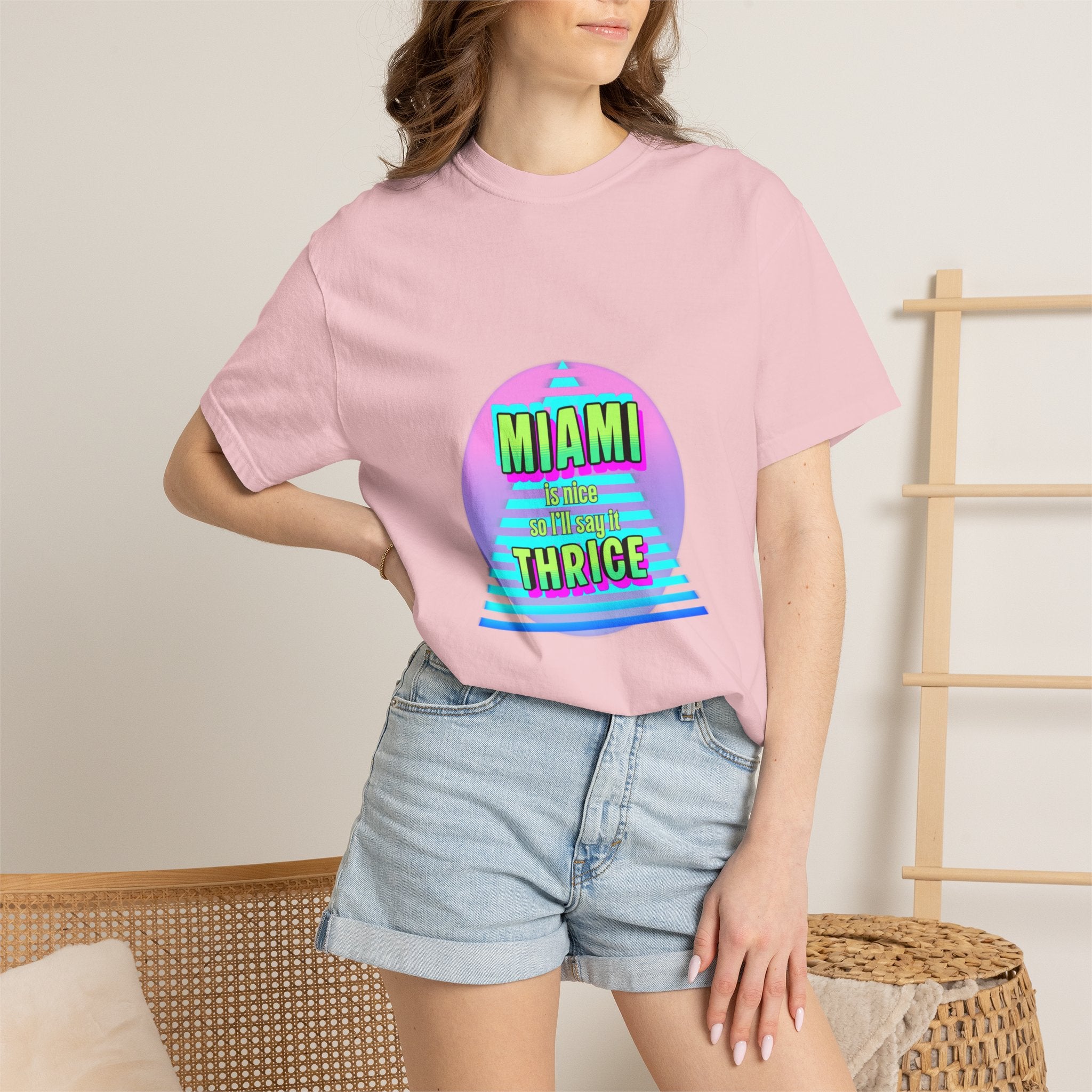 Miami Thrice Retro Sunset T-Shirt
