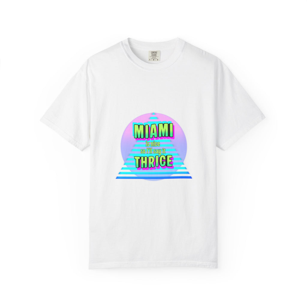 Miami Thrice Retro Sunset T-Shirt