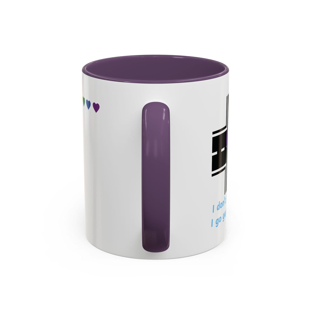 I Don't Go Straight, I Go Gayly Forward Mug in 2 sizes w/ Customizable Colors - LGBTQIA+ Pride Coffee Mug (11, 15oz) WOMEN OWNED BUSINESS Pride Month Love is Love & Love is Greater than Hate Equality