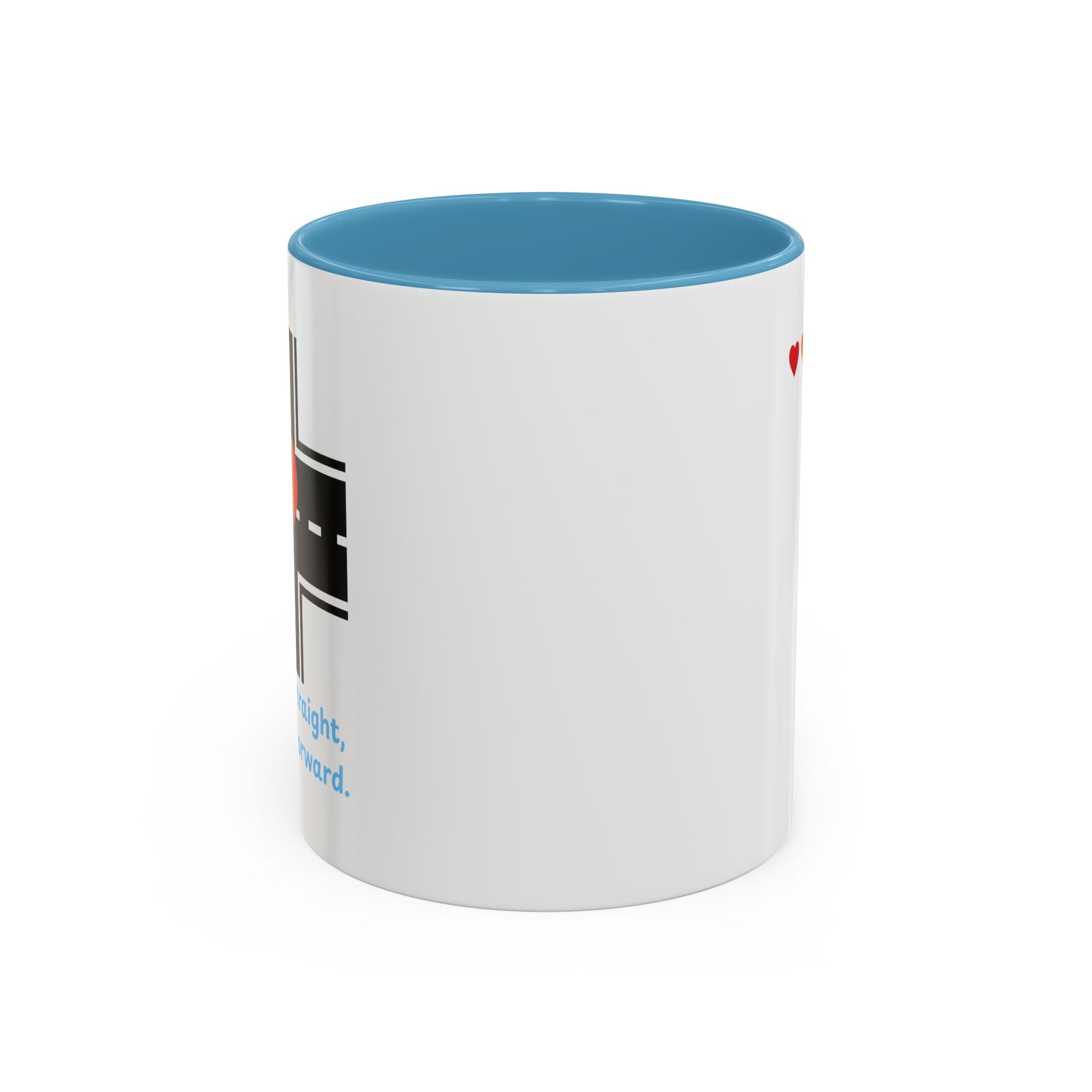 I Don't Go Straight, I Go Gayly Forward Mug in 2 sizes w/ Customizable Colors - LGBTQIA+ Pride Coffee Mug (11, 15oz) WOMEN OWNED BUSINESS Pride Month Love is Love & Love is Greater than Hate Equality