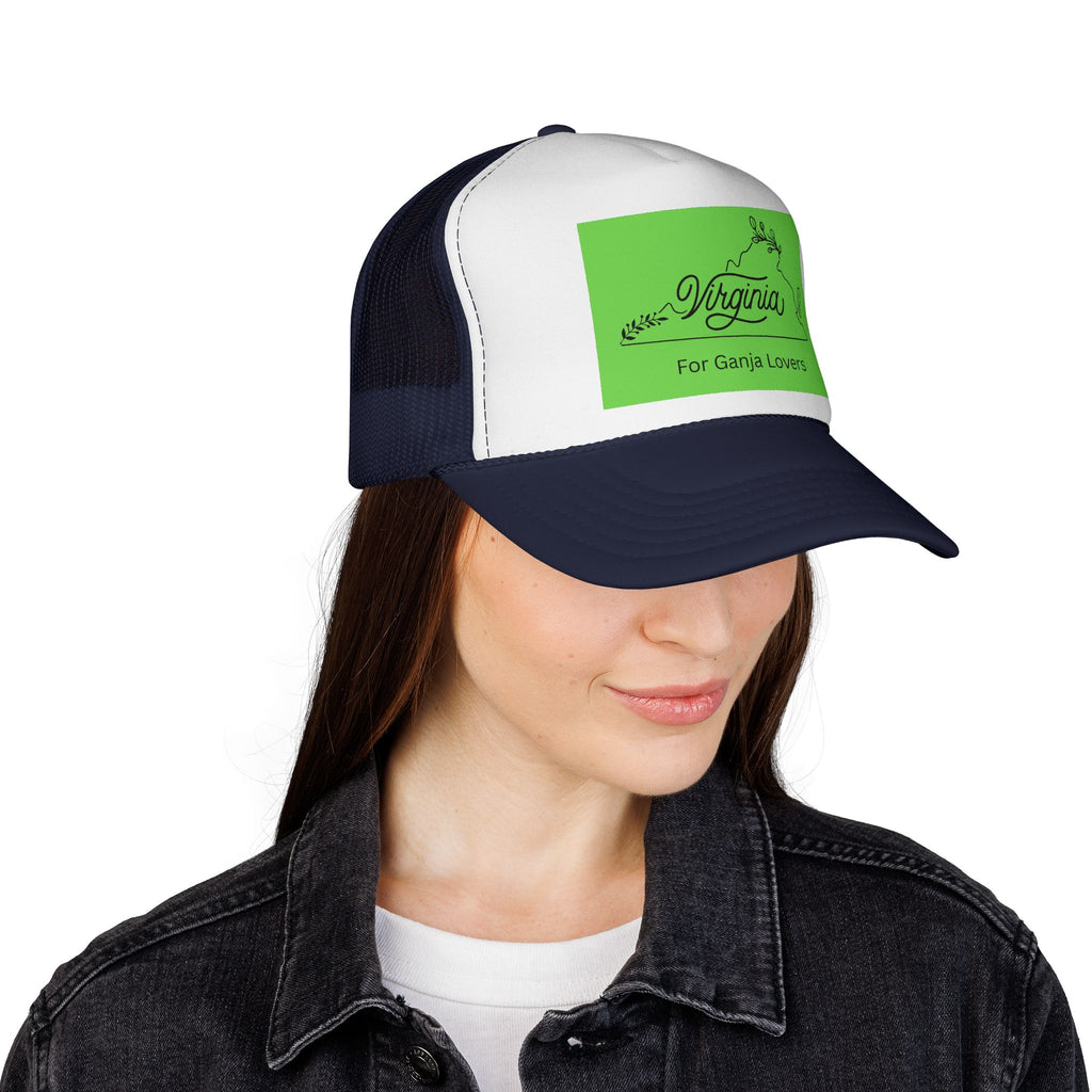 Virginia Trucker Cap – “For Ganja Lovers” Mesh Hat