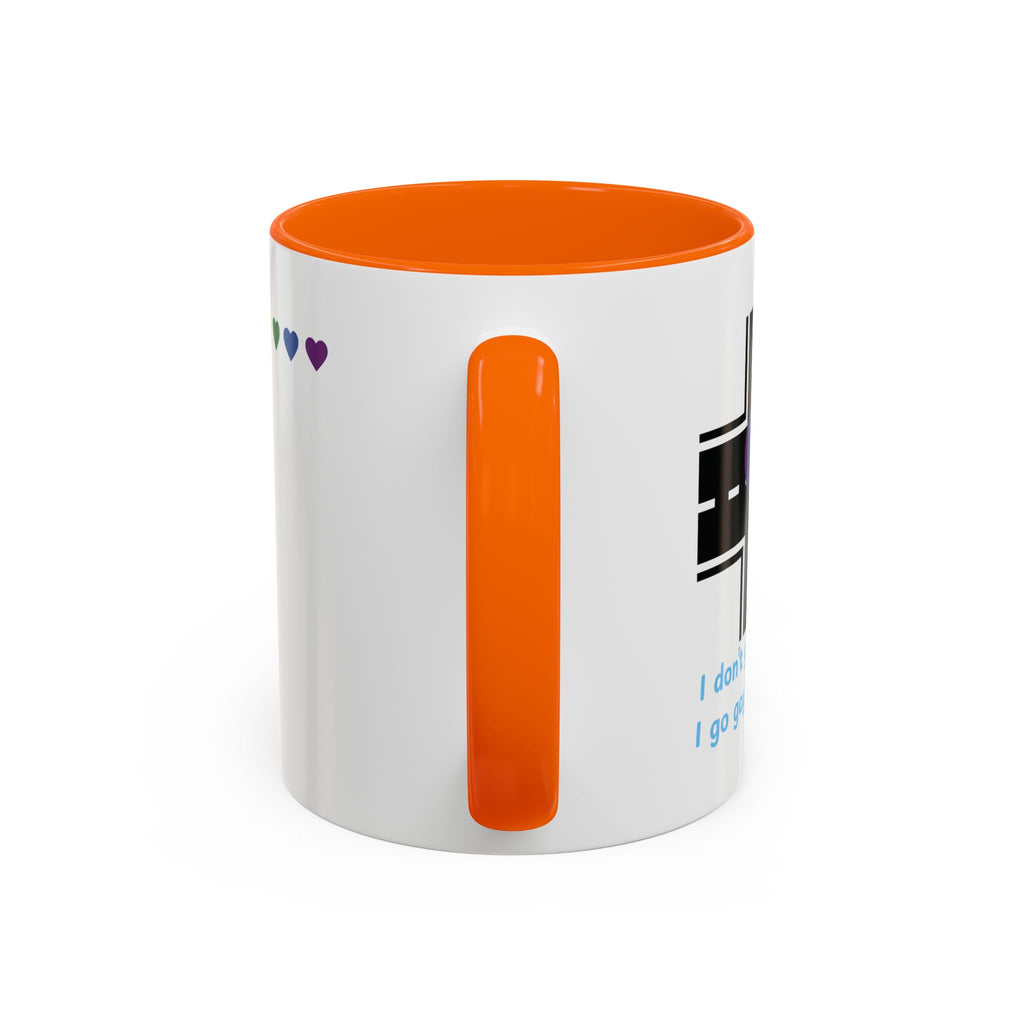 I Don't Go Straight, I Go Gayly Forward Mug in 2 sizes w/ Customizable Colors - LGBTQIA+ Pride Coffee Mug (11, 15oz) WOMEN OWNED BUSINESS Pride Month Love is Love & Love is Greater than Hate Equality