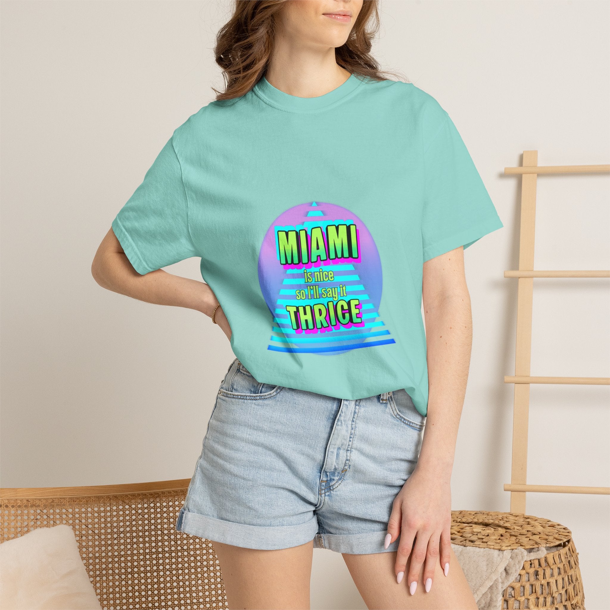 Miami Thrice Retro Sunset T-Shirt