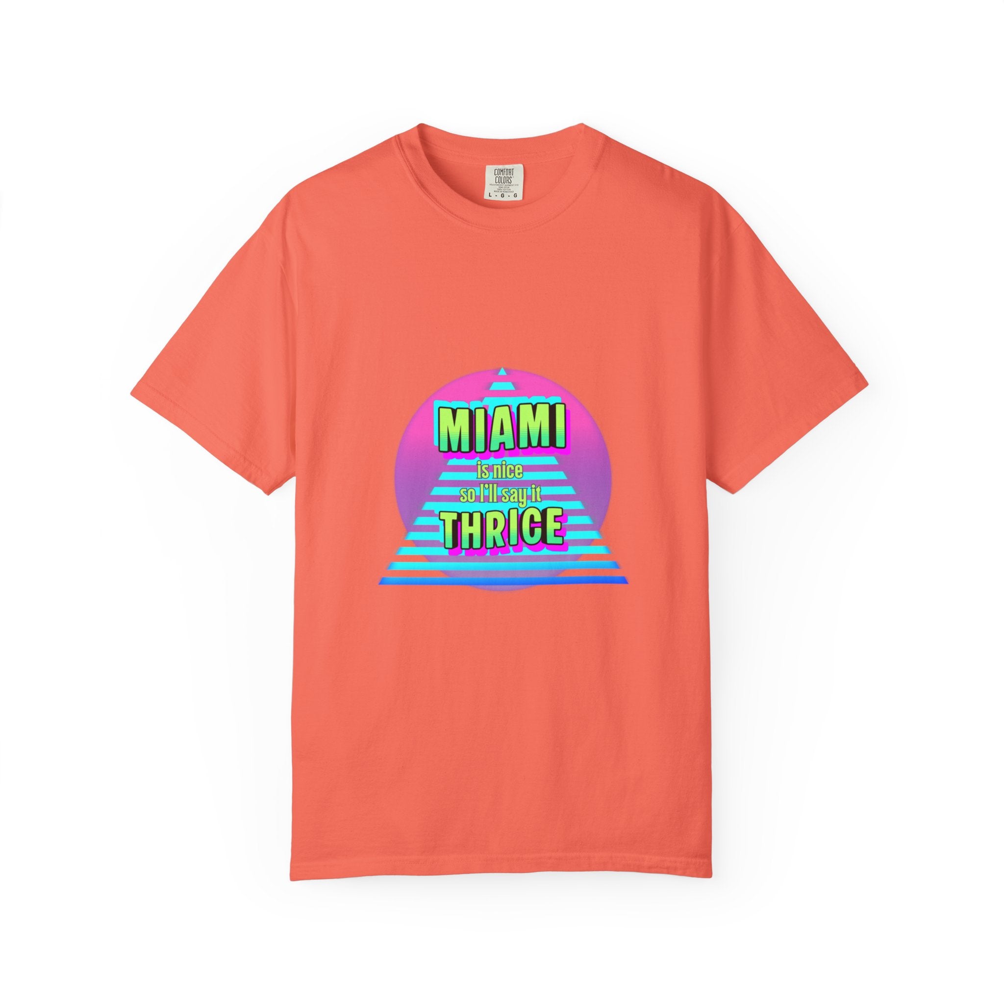Miami Thrice Retro Sunset T-Shirt
