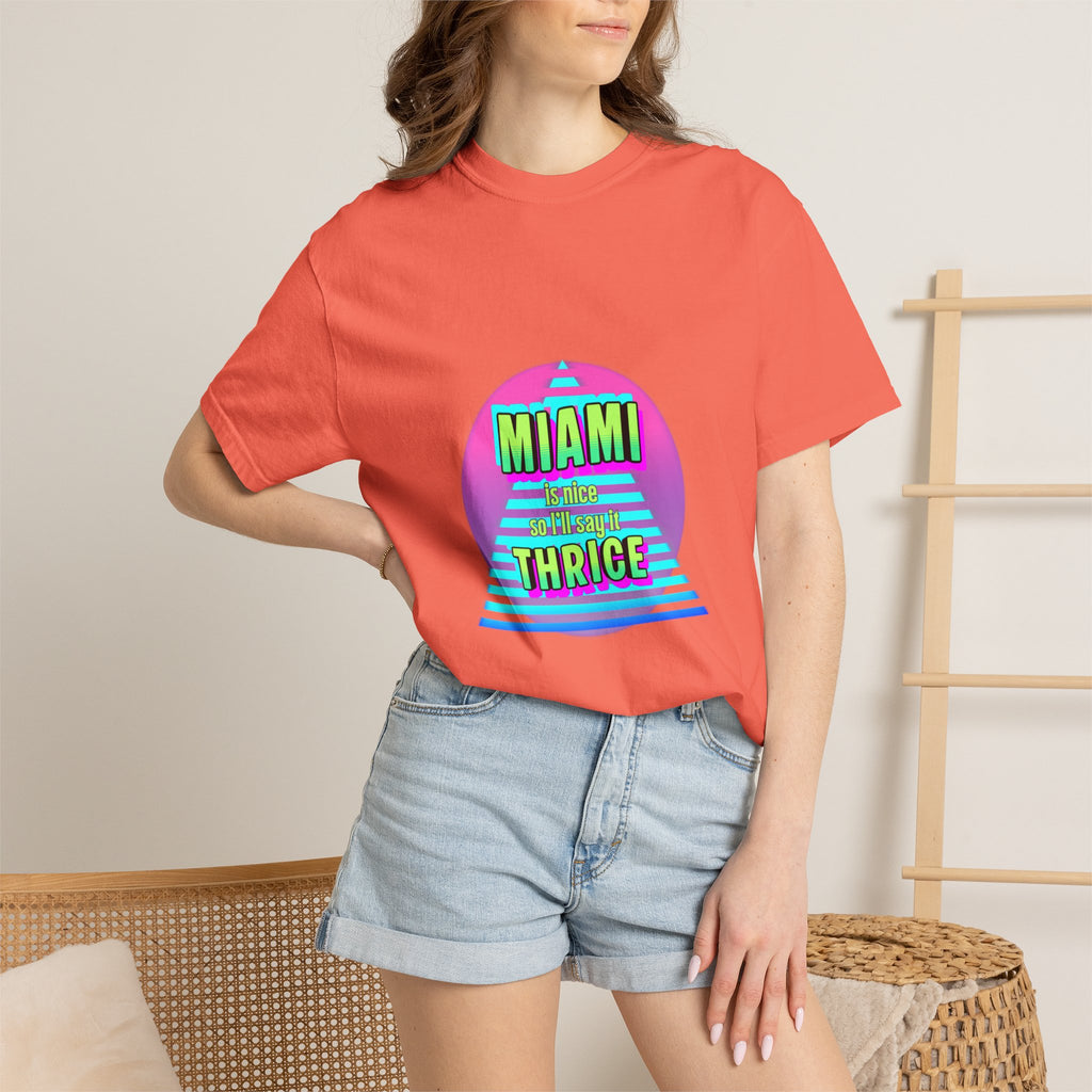 Miami Thrice Retro Sunset T-Shirt