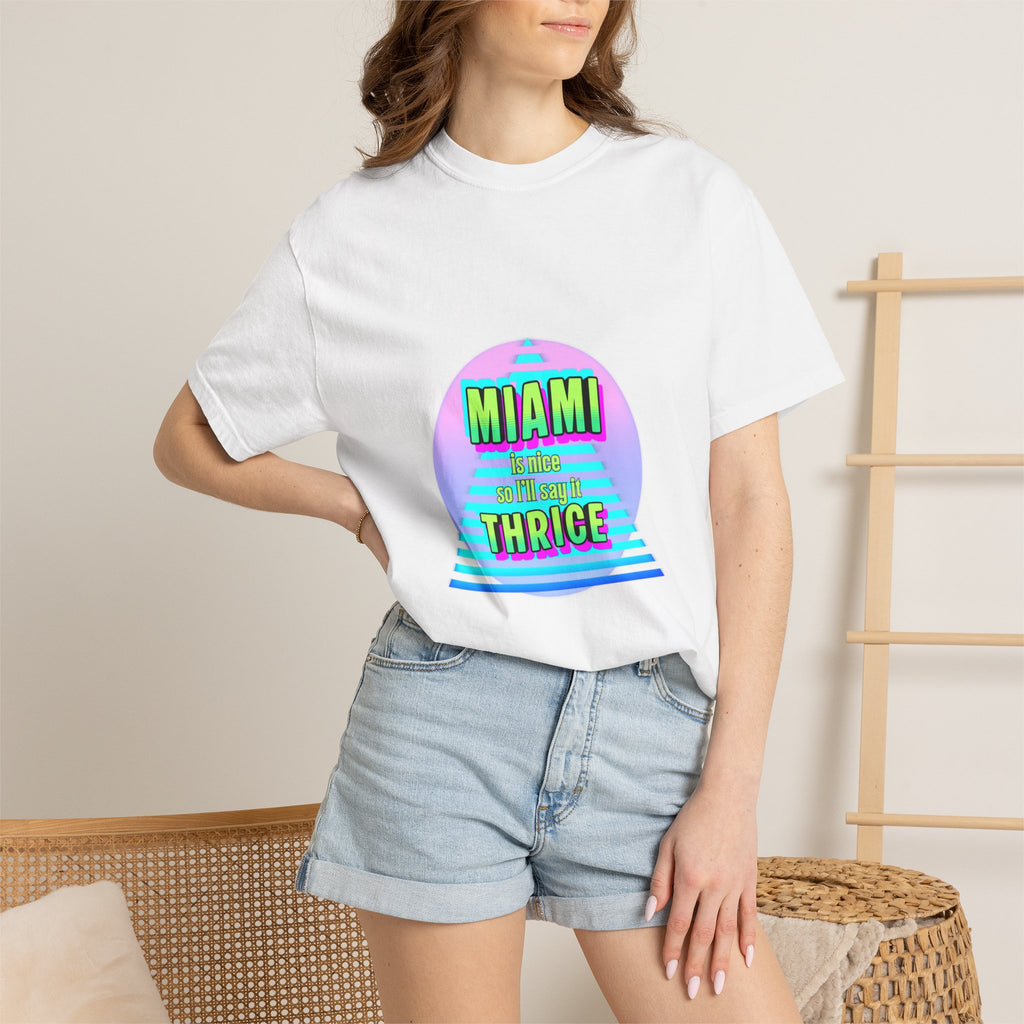 Miami Thrice Retro Sunset T-Shirt