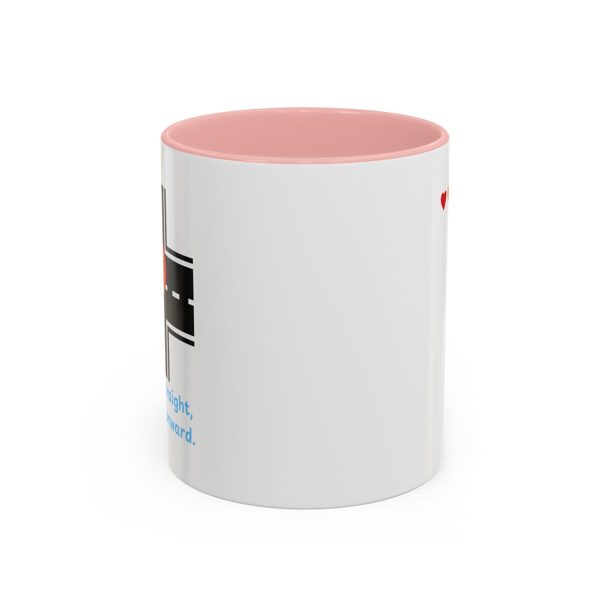 I Don't Go Straight, I Go Gayly Forward Mug in 2 sizes w/ Customizable Colors - LGBTQIA+ Pride Coffee Mug (11, 15oz) WOMEN OWNED BUSINESS Pride Month Love is Love & Love is Greater than Hate Equality