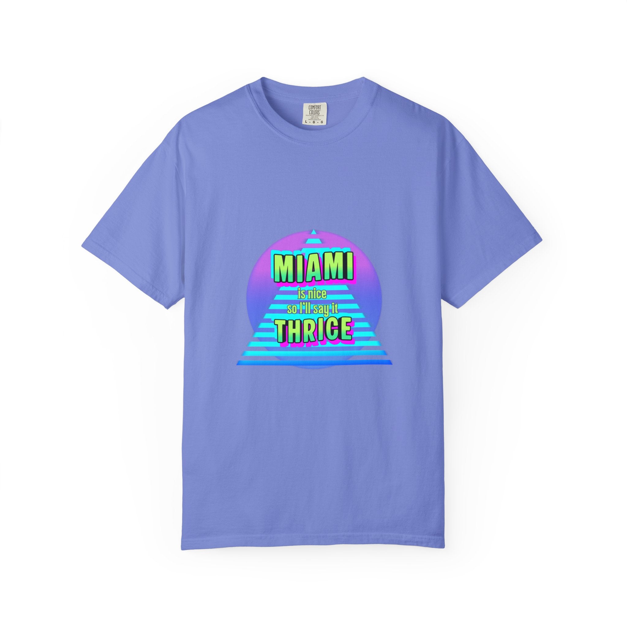 Miami Thrice Retro Sunset T-Shirt