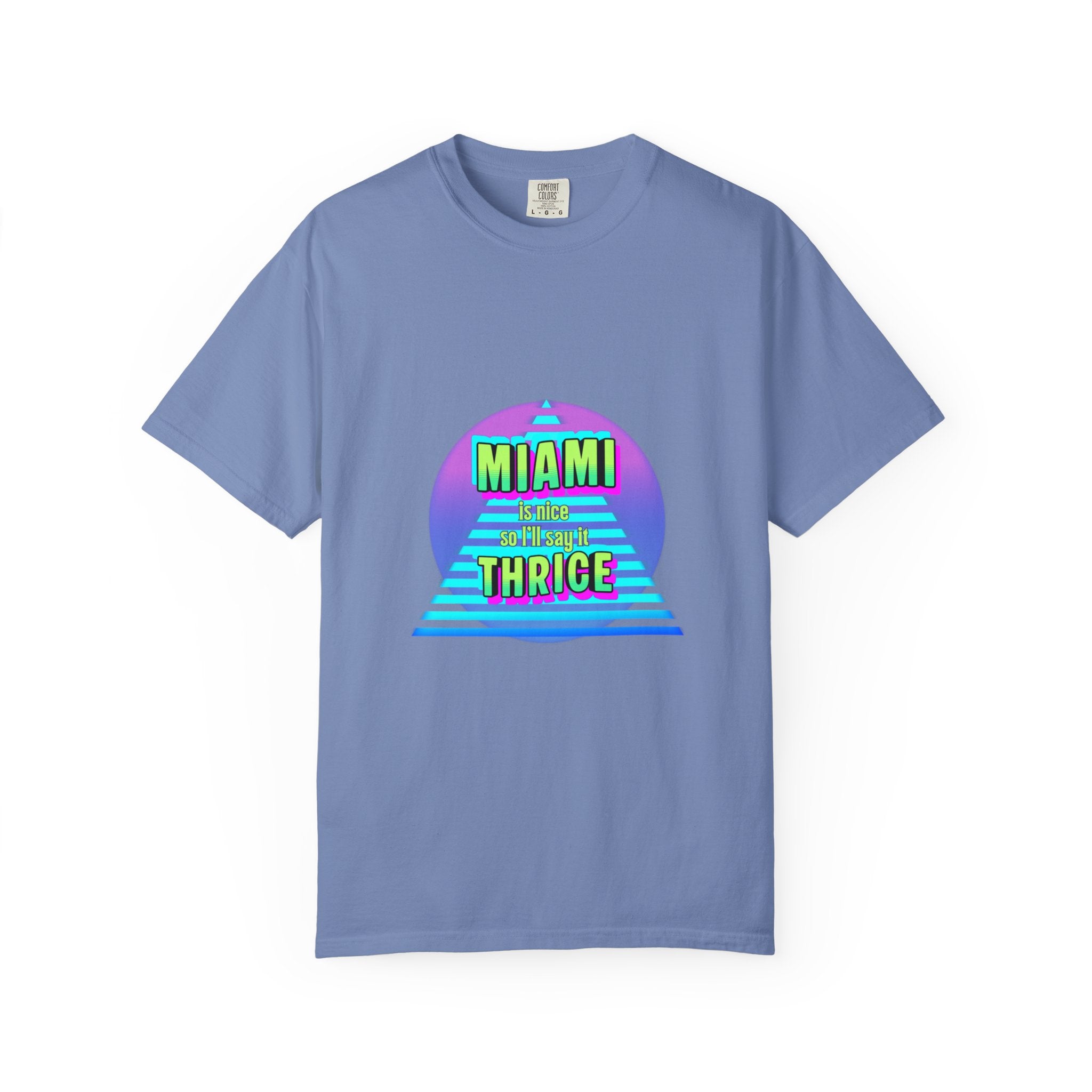 Miami Thrice Retro Sunset T-Shirt