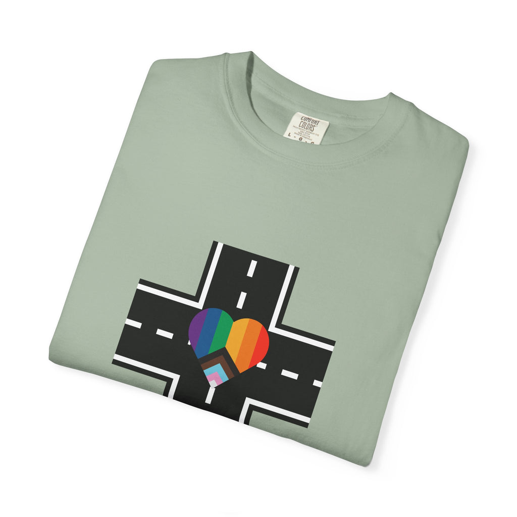 T-shirt in a Rainbow of Colors "I don't go straight, I go gayly forward" LGBTQ+ Pride Gay Lesbian Bisexual shirt WOMAN OWNED BUSINESS