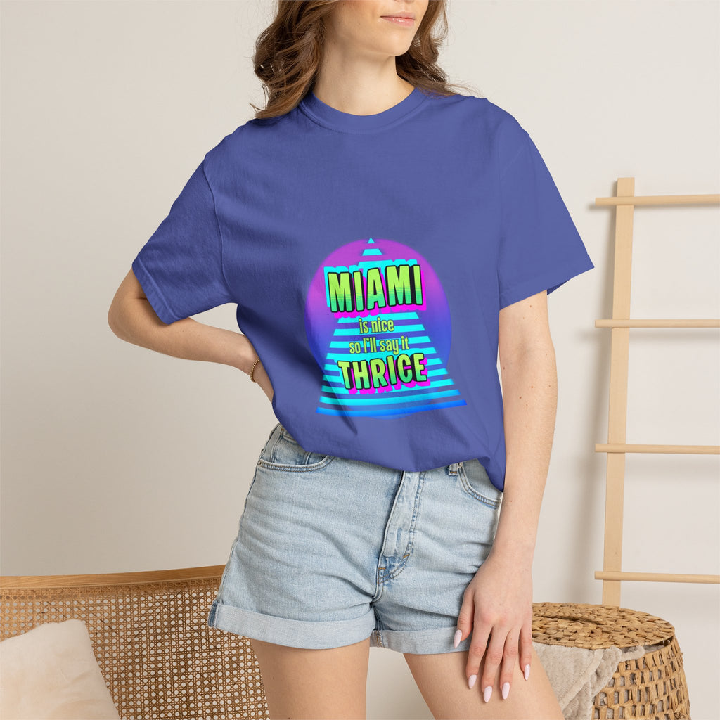 Miami Thrice Retro Sunset T-Shirt