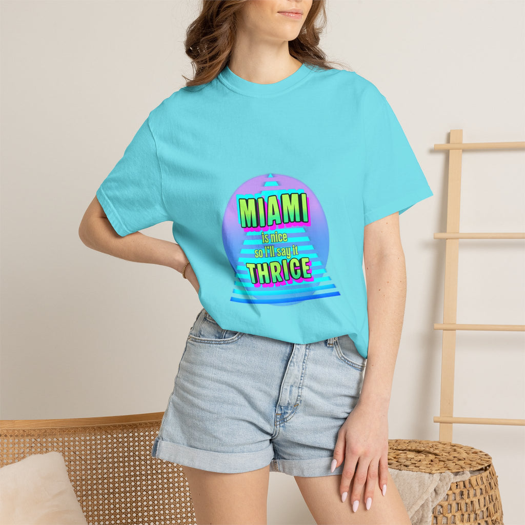 Miami Thrice Retro Sunset T-Shirt