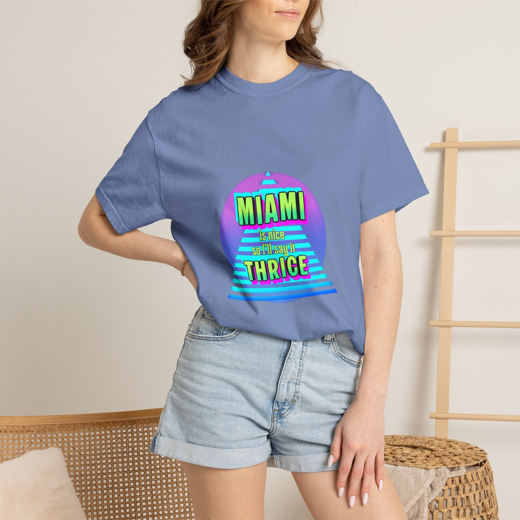 Miami Thrice Retro Sunset T-Shirt