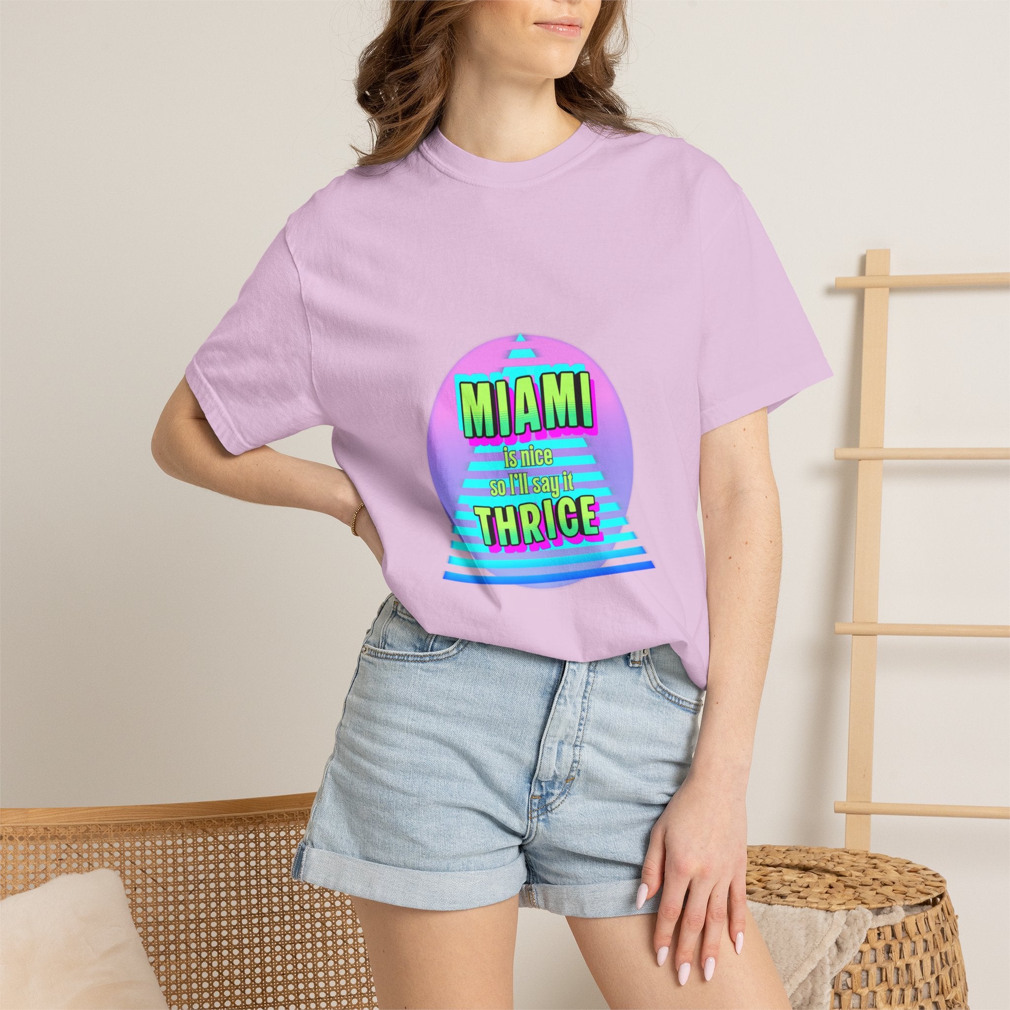 Miami Thrice Retro Sunset T-Shirt