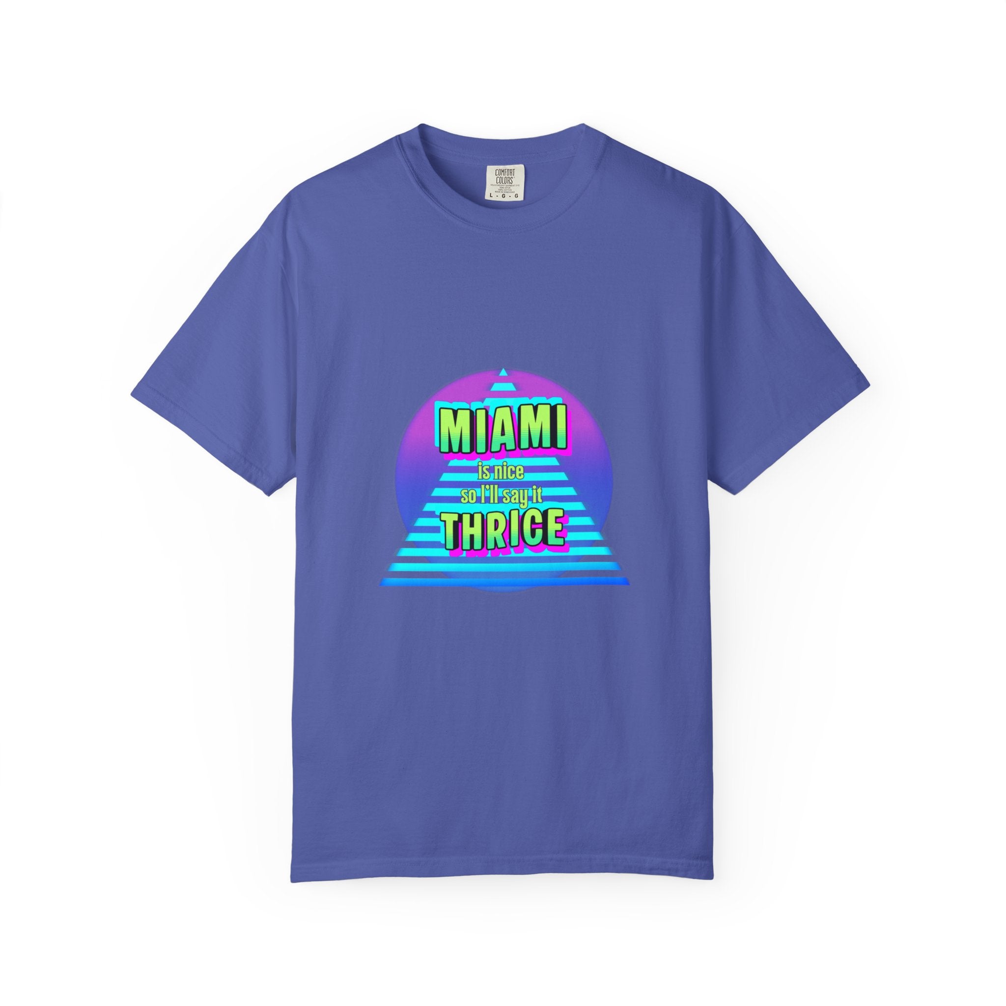 Miami Thrice Retro Sunset T-Shirt