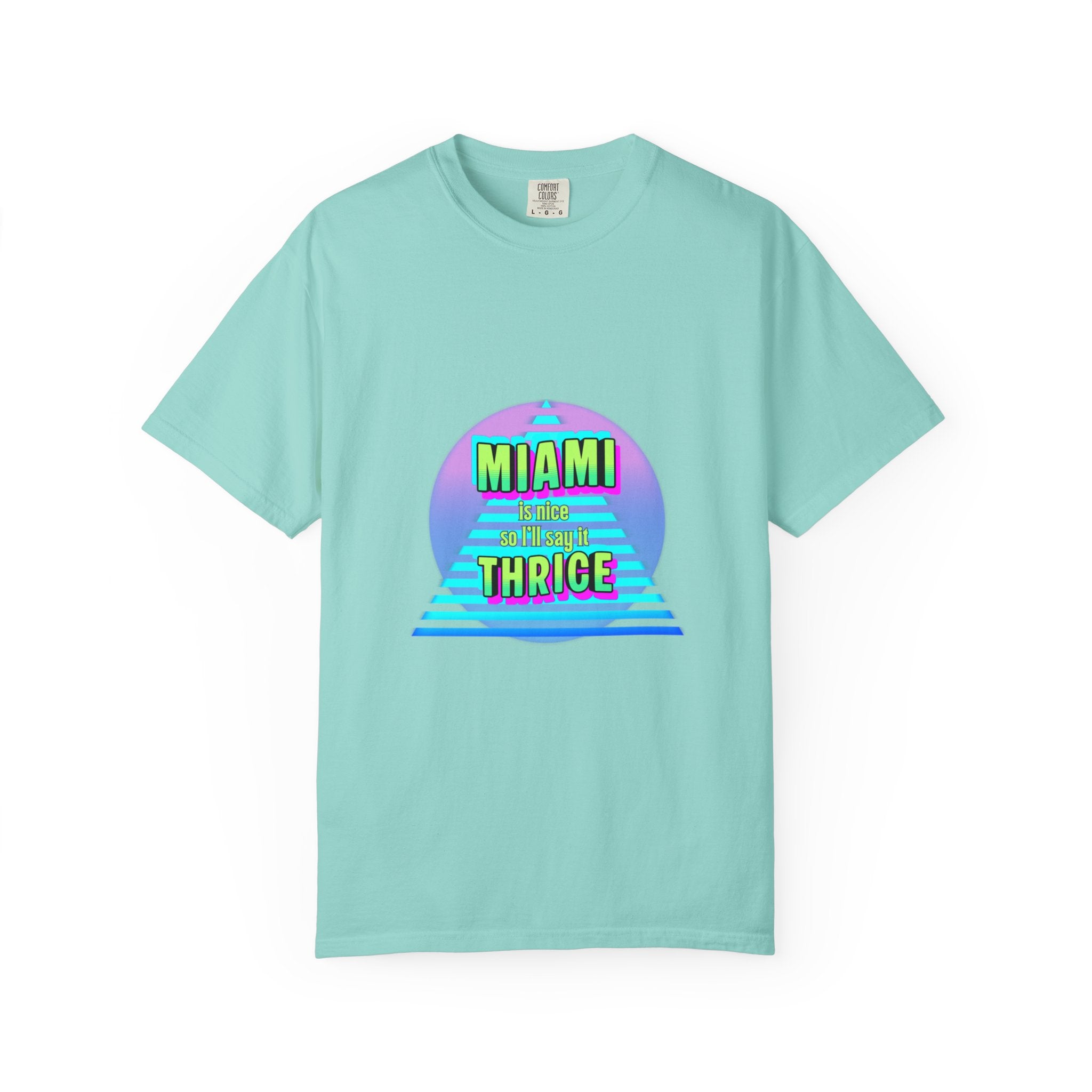 Miami Thrice Retro Sunset T-Shirt