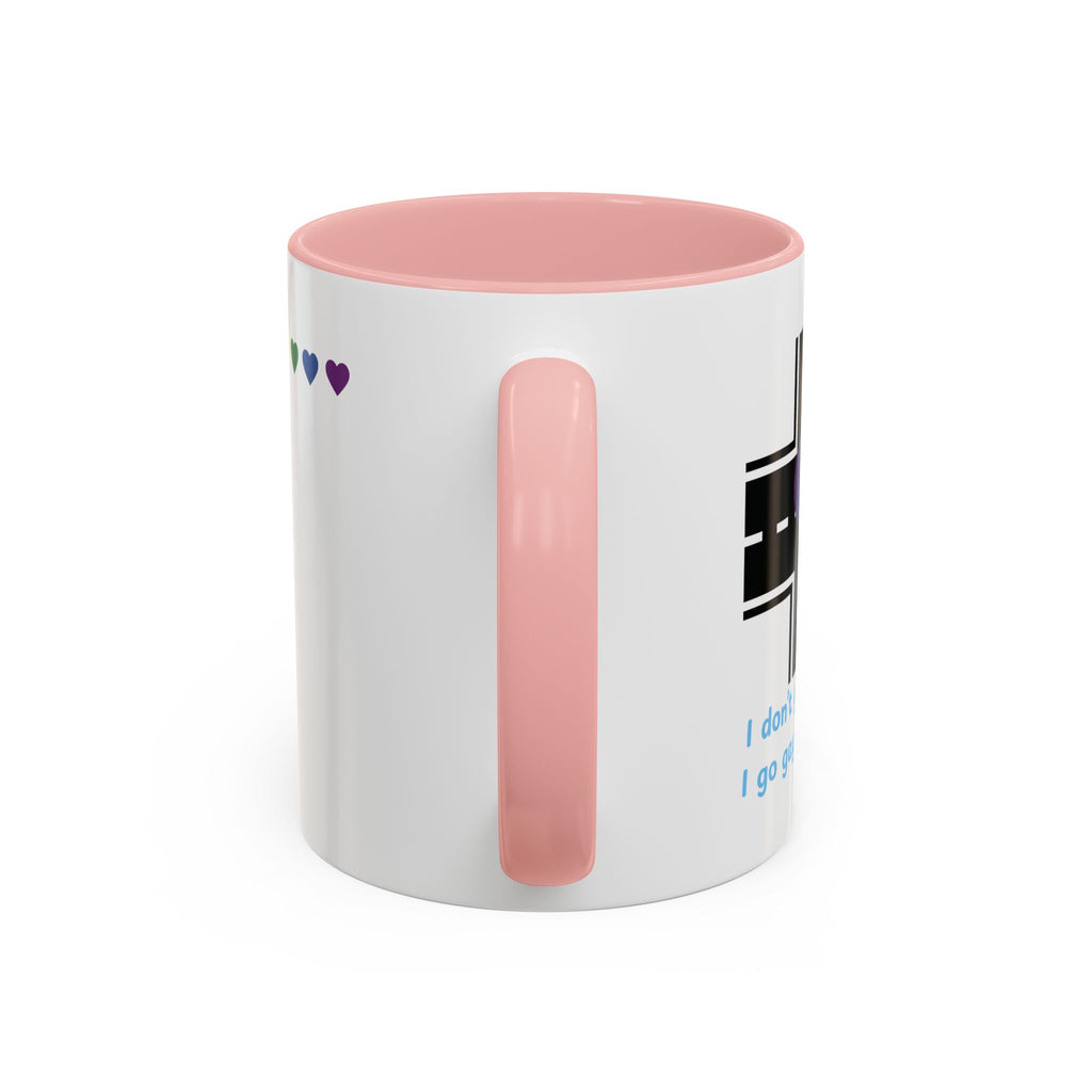 I Don't Go Straight, I Go Gayly Forward Mug in 2 sizes w/ Customizable Colors - LGBTQIA+ Pride Coffee Mug (11, 15oz) WOMEN OWNED BUSINESS Pride Month Love is Love & Love is Greater than Hate Equality