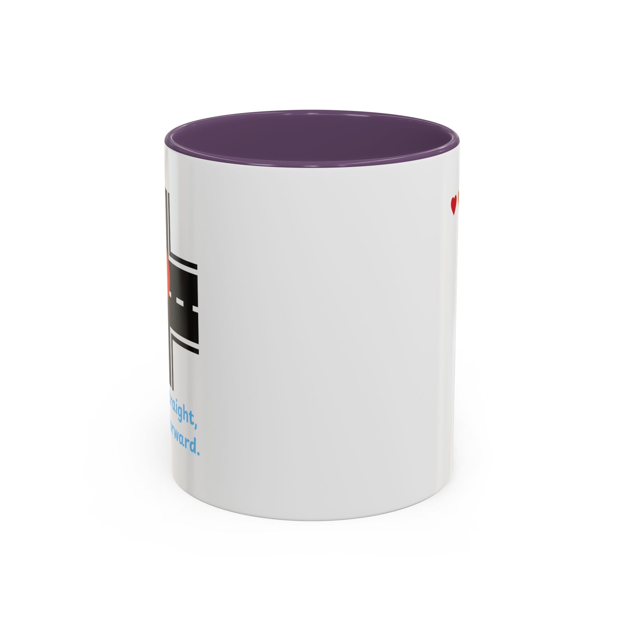 I Don't Go Straight, I Go Gayly Forward Mug in 2 sizes w/ Customizable Colors - LGBTQIA+ Pride Coffee Mug (11, 15oz) WOMEN OWNED BUSINESS Pride Month Love is Love & Love is Greater than Hate Equality