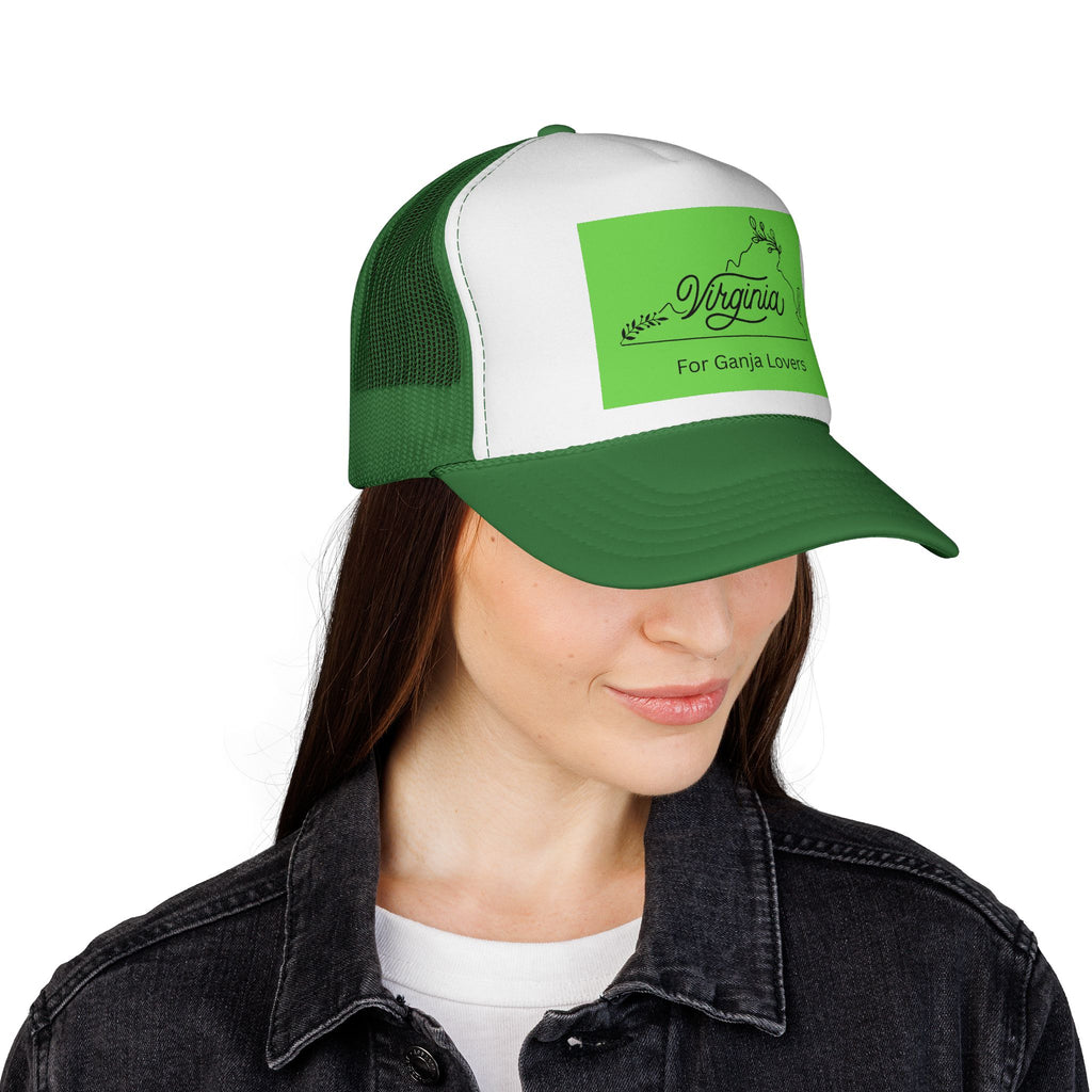 Virginia Trucker Cap – “For Ganja Lovers” Mesh Hat