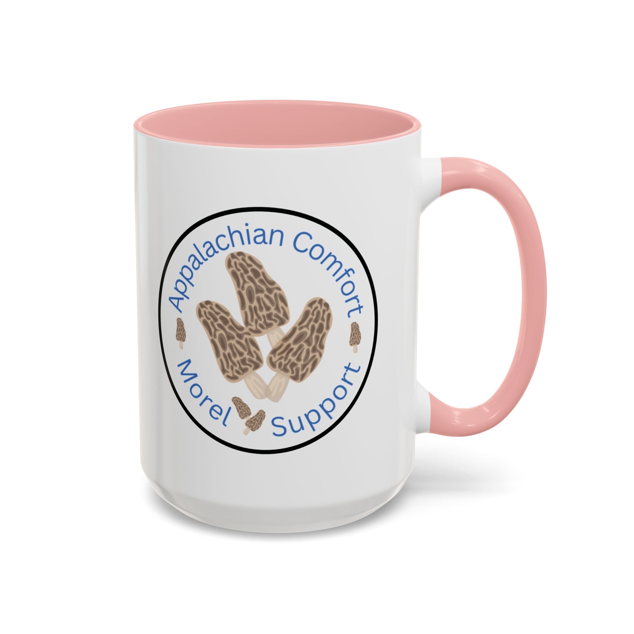 Appalachian Comfort - MOREL Support Coffee Mug, inspired by the tradition of mushroom hunting for the Dry Land Fish in the forests and woods of the Appalachian Mountains - WOMAN OWNED BUSINESS