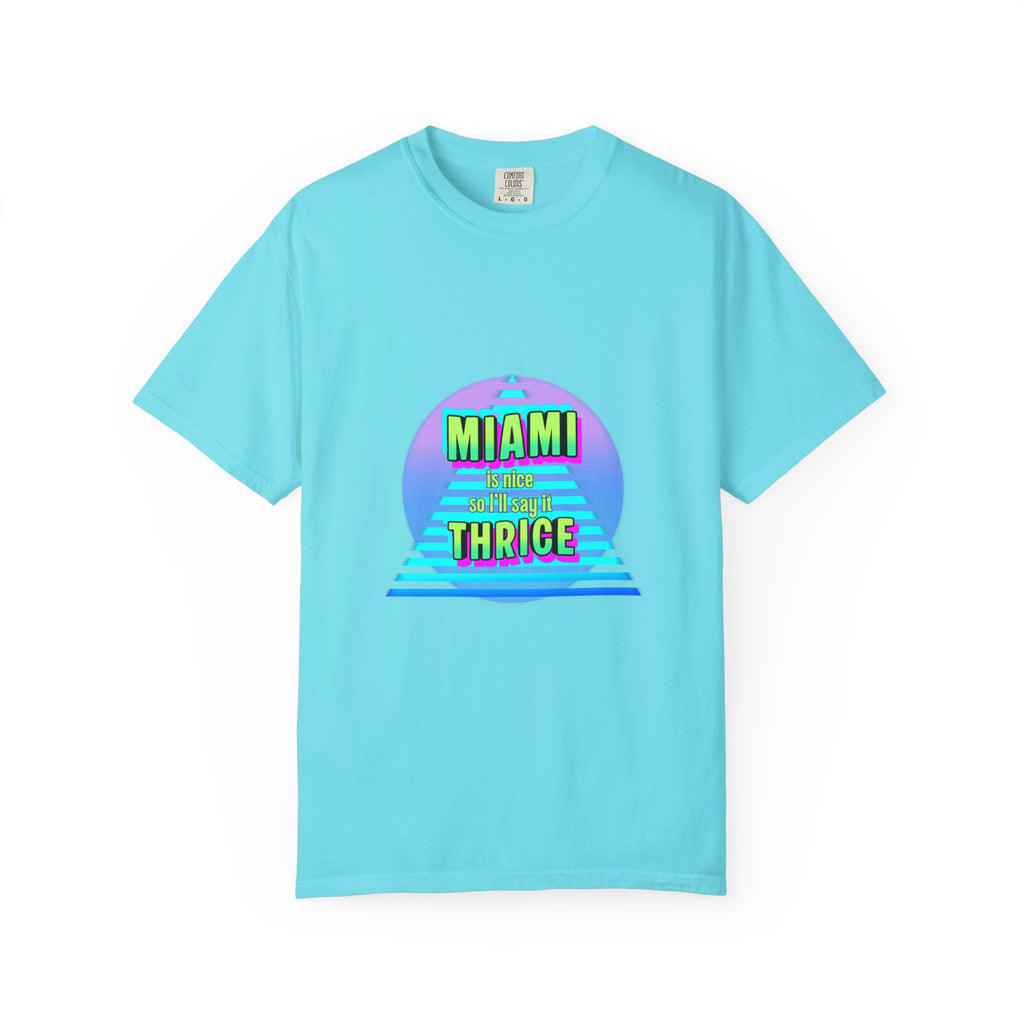 Miami Thrice Retro Sunset T-Shirt