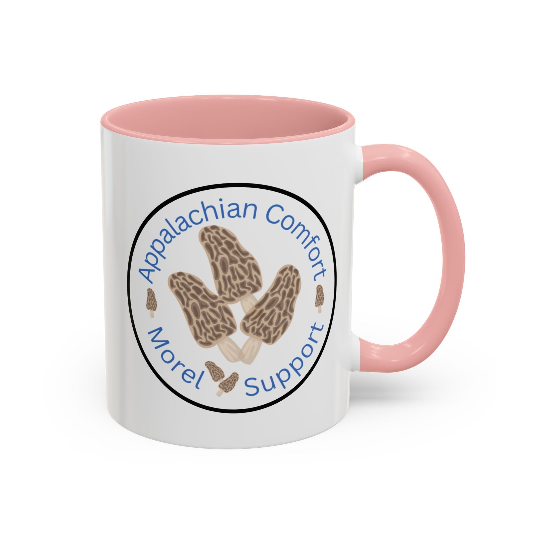 Appalachian Comfort - MOREL Support Coffee Mug, inspired by the tradition of mushroom hunting for the Dry Land Fish in the forests and woods of the Appalachian Mountains - WOMAN OWNED BUSINESS