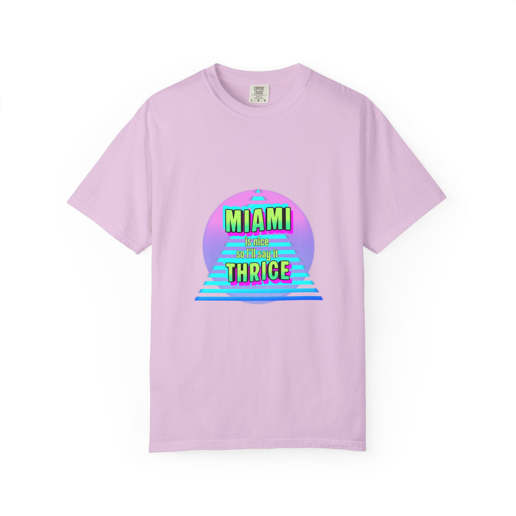 Miami Thrice Retro Sunset T-Shirt