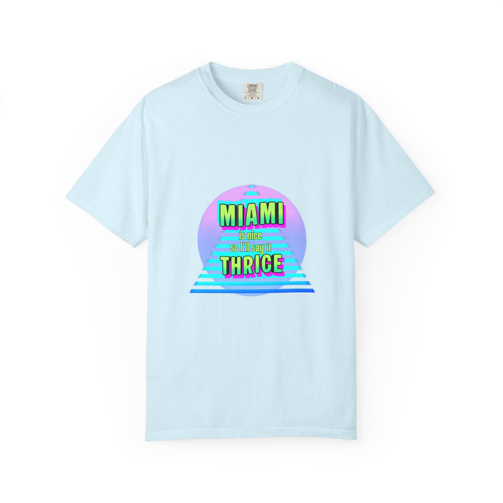 Miami Thrice Retro Sunset T-Shirt
