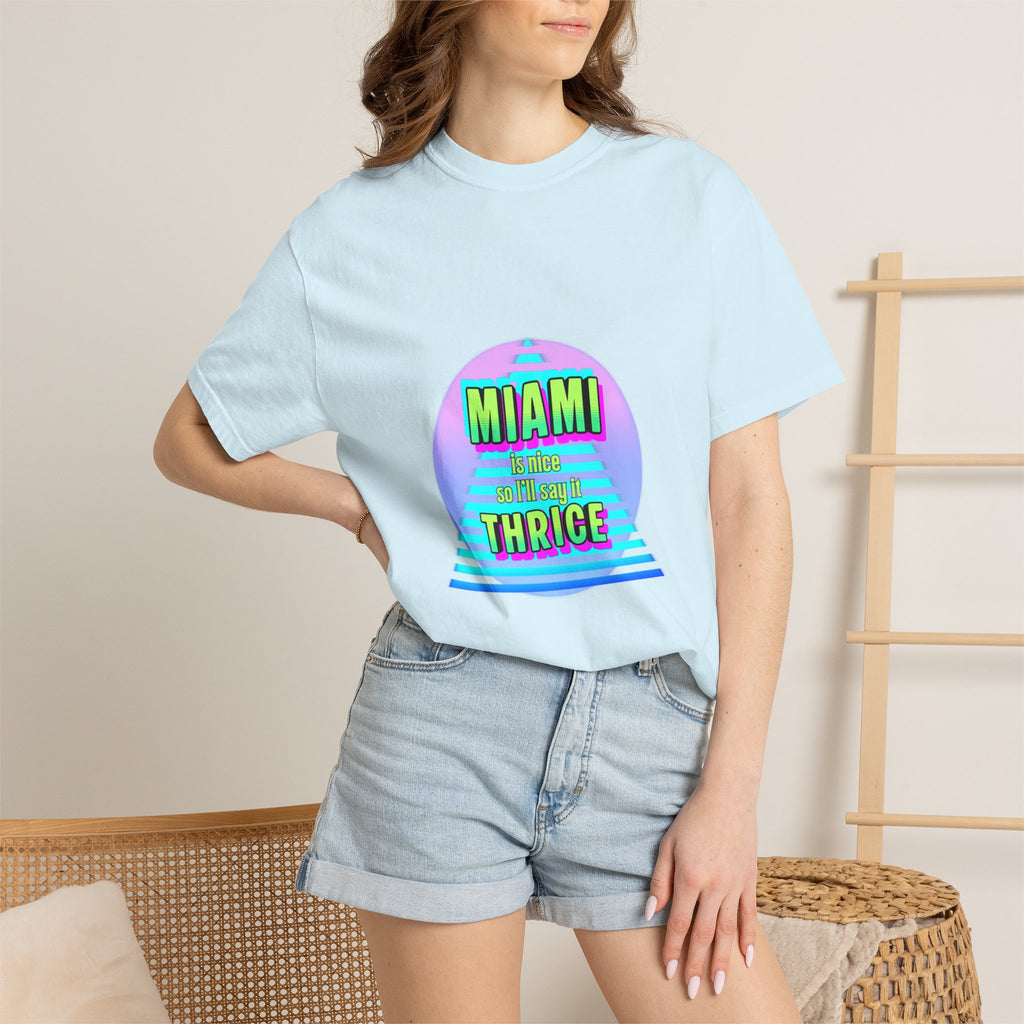 Miami Thrice Retro Sunset T-Shirt