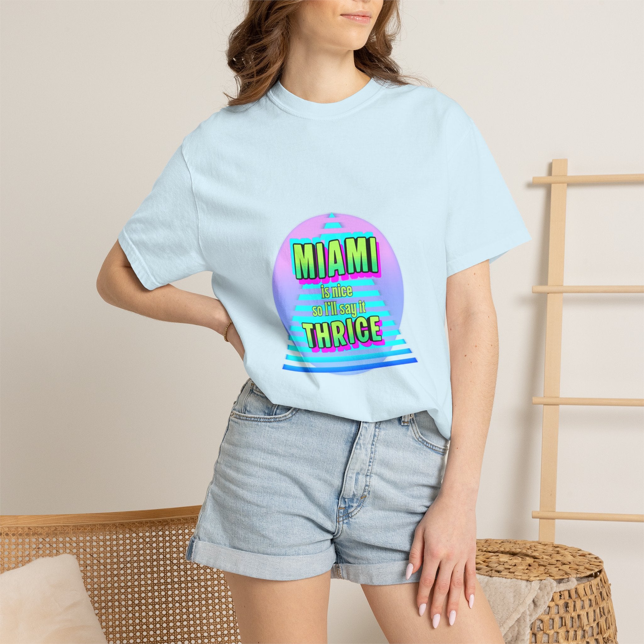 Miami Thrice Retro Sunset T-Shirt
